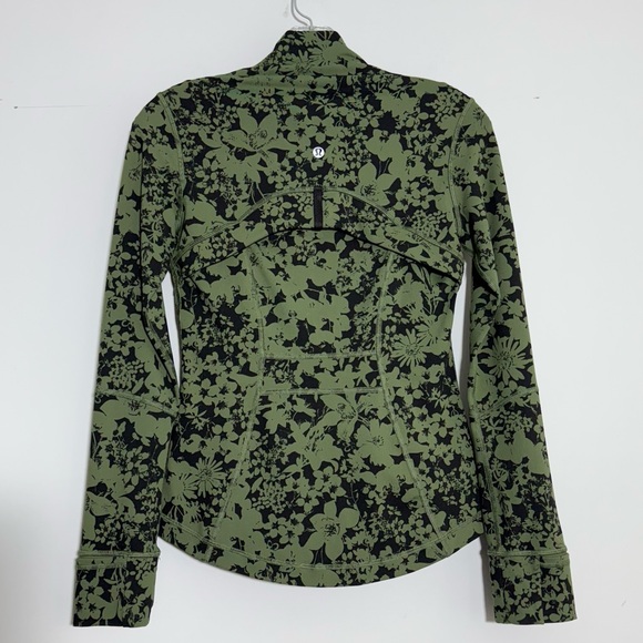 Lululemon Define Jacket Efflorescent Barracks Green Black Size 4 Luon W4AQCS - Picture 8 of 16